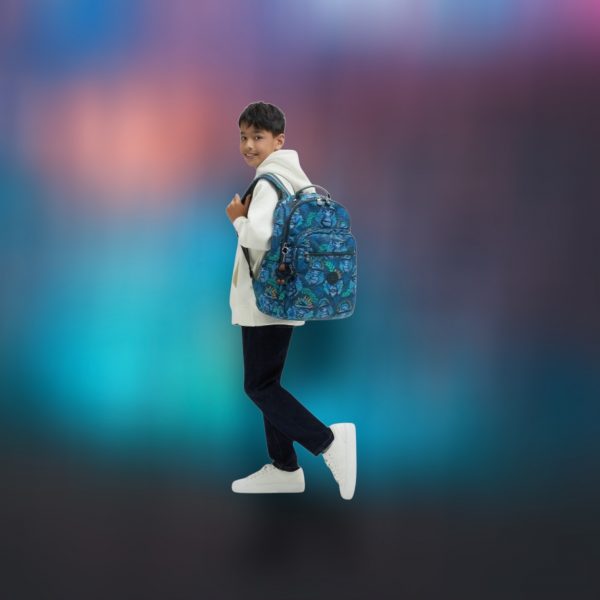 Kipling Seoul Τσάντα Πλάτης για Laptop 15" σε Μπλε χρώμα - Image 5