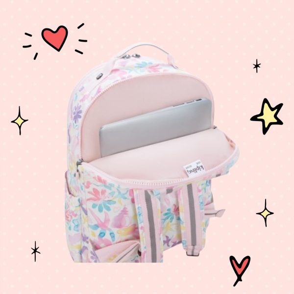 Kipling Seoul Τσάντα Πλάτης για Laptop 15" σε Φλοράλ χρώμα - Image 5