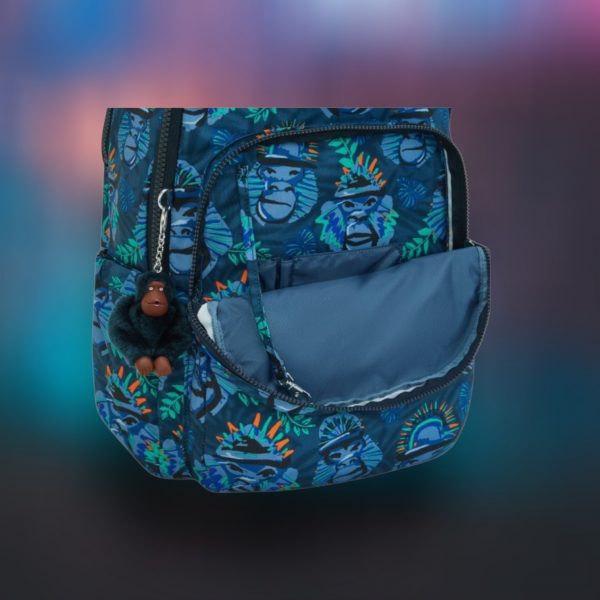 Kipling Seoul Τσάντα Πλάτης για Laptop 15" σε Μπλε χρώμα - Image 6