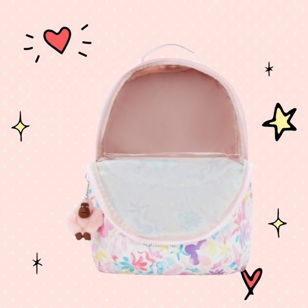 Kipling Seoul Τσάντα Πλάτης για Laptop 15" σε Φλοράλ χρώμα - Image 8