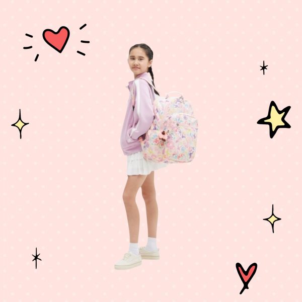Kipling Seoul Τσάντα Πλάτης για Laptop 15" σε Φλοράλ χρώμα - Image 6