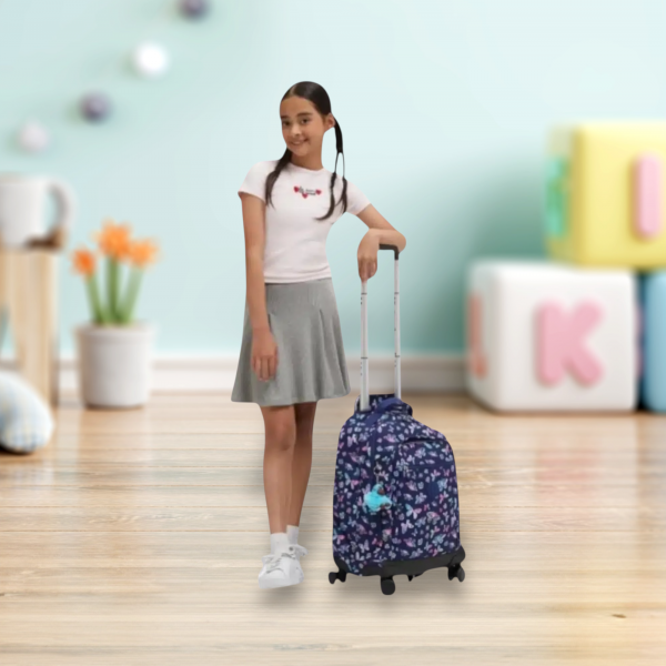 Kipling Σακίδιο πλάτης trolley για laptop 15″ Sari Butterfly Fun - Image 3
