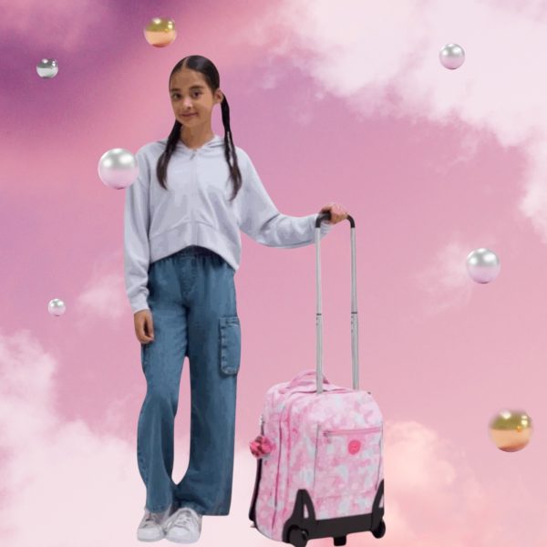 Kipling Σακίδιο πλάτης trolley για laptop 15″ Sari Garden Clouds - Image 3