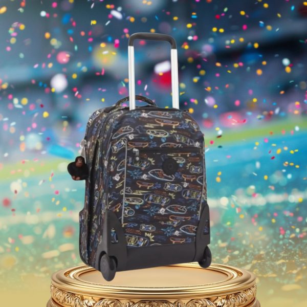 Kipling Σακίδιο πλάτης trolley για laptop 15″ Sari Neon Skate - Image 3