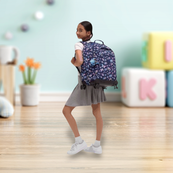 Kipling Σακίδιο πλάτης trolley για laptop 15″ Sari Butterfly Fun - Image 5