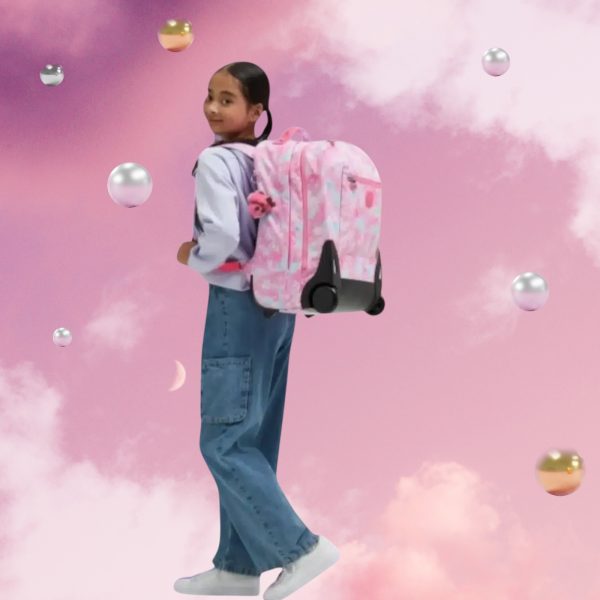 Kipling Σακίδιο πλάτης trolley για laptop 15″ Sari Garden Clouds - Image 5