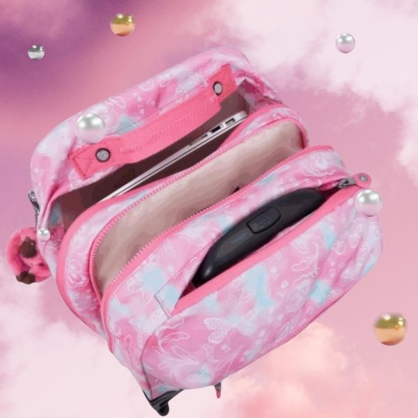 Kipling Σακίδιο πλάτης trolley για laptop 15″ Sari Garden Clouds - Image 6