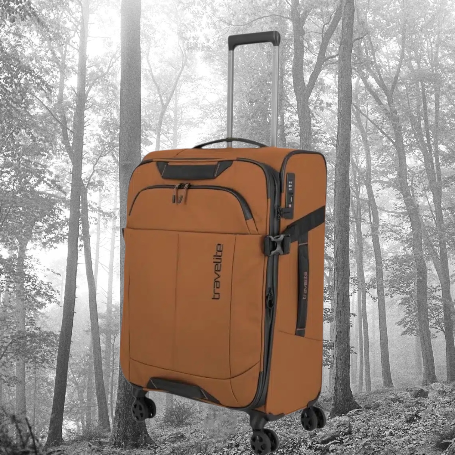 Travelite Briize Βαλίτσα Trolley M Expandable Καρυδί - Image 3