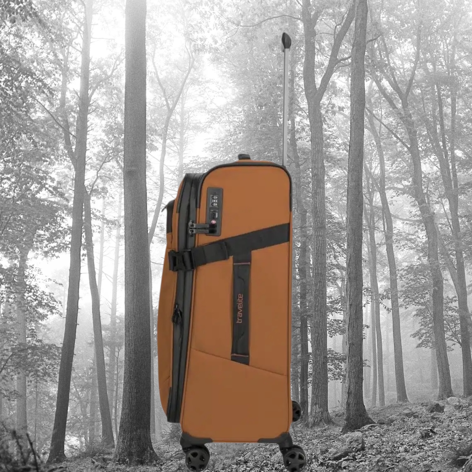 Travelite Briize Βαλίτσα Trolley M Expandable Καρυδί - Image 4