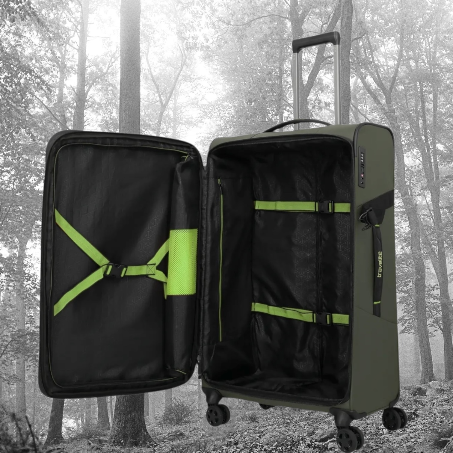 Σετ Βαλιτσών Travelite Briize S/M/L Χακί - Image 12