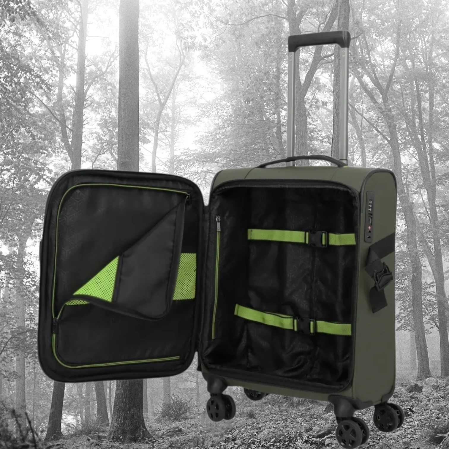 Σετ Βαλιτσών Travelite Briize S/M/L Χακί - Image 14