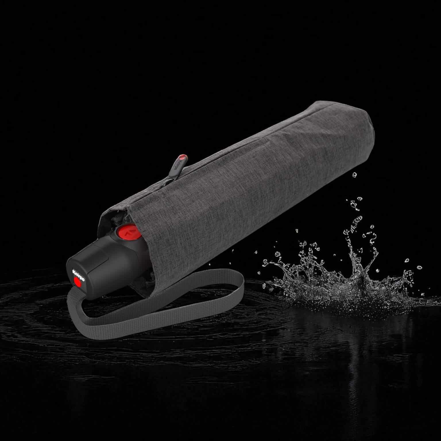 Knirps T.200 Ομπρέλα T.Series Αυτόματη Μαύρη Melange - Image 2