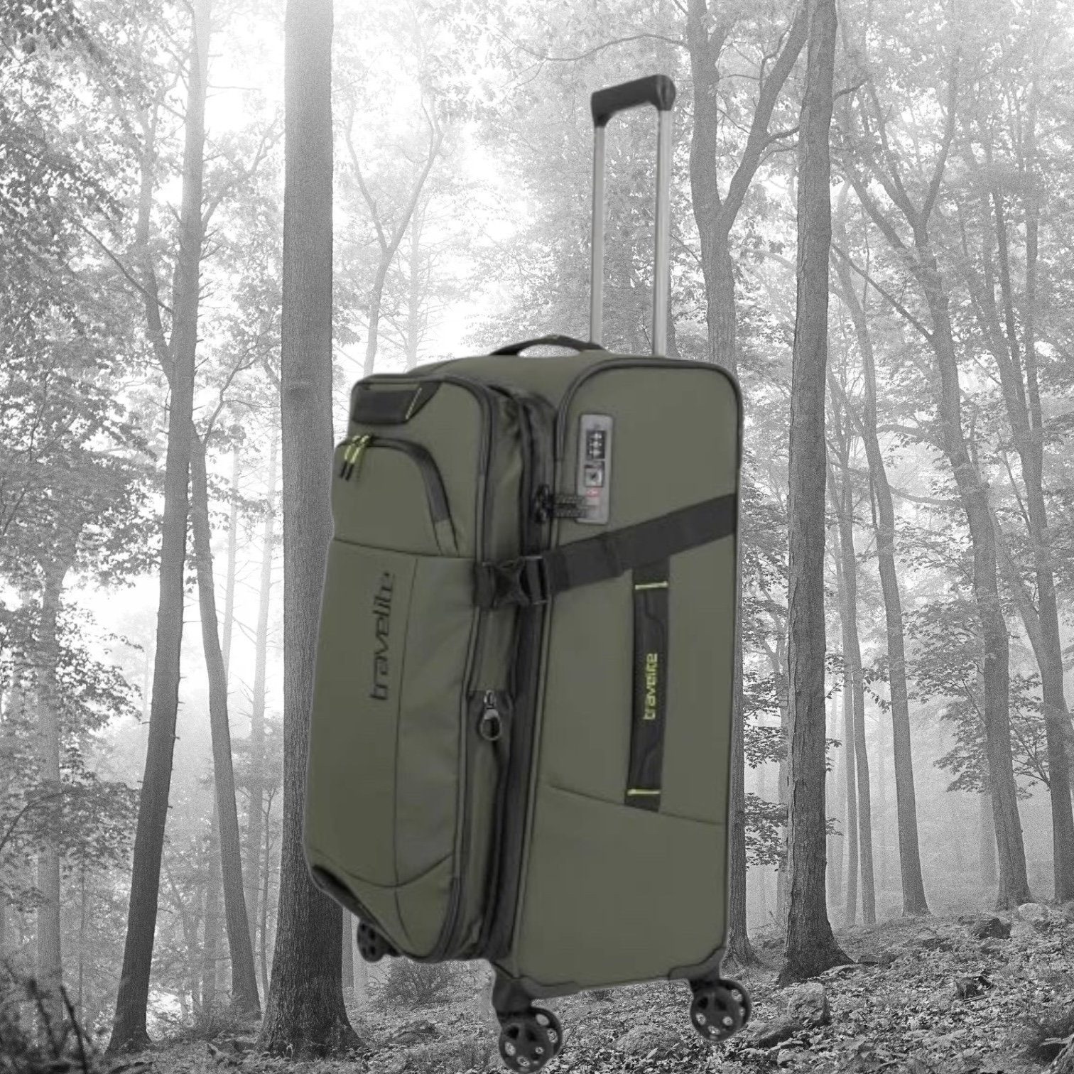 Travelite Briize Βαλίτσα Trolley M Expandable Χακί - Image 4
