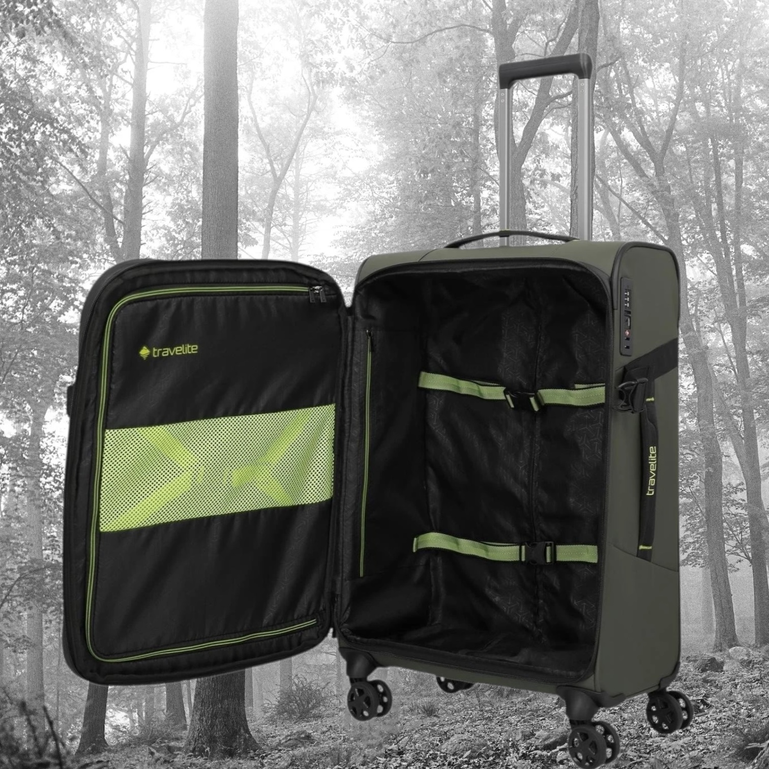 Travelite Briize Βαλίτσα Trolley M Expandable Χακί - Image 6
