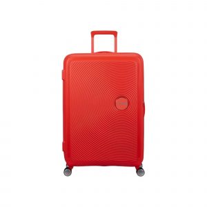 American Tourister Μεγάλη Βαλίτσα Πορτοκαλί με 4 Ρόδες