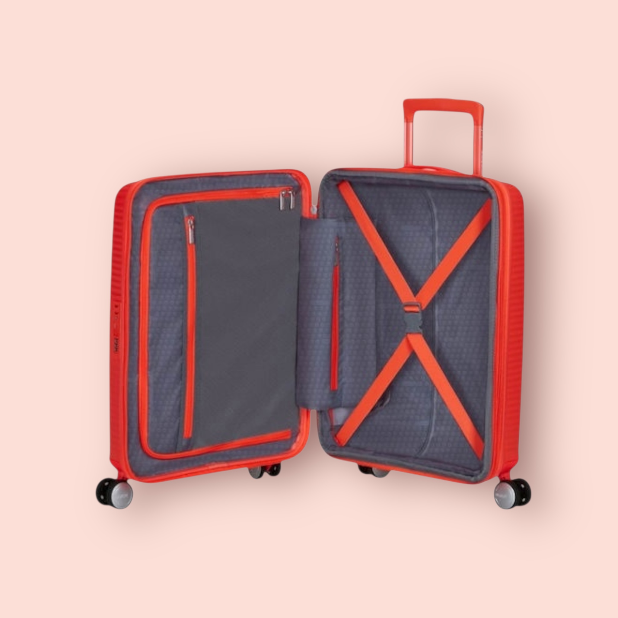 American Tourister SoundBox Βαλίτσα Καμπίνας Πορτοκαλί 55cm - Image 5