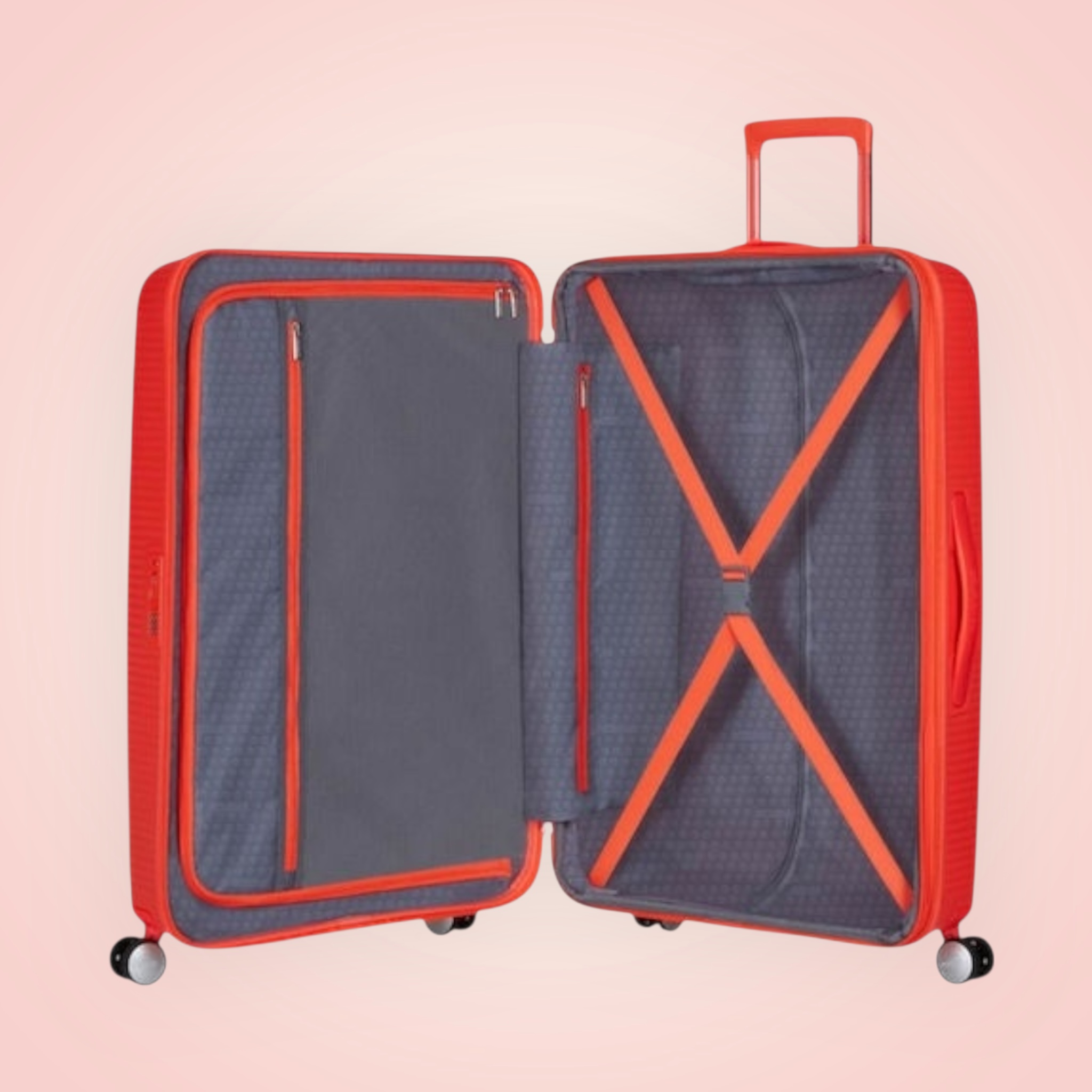 American Tourister Μεγάλη Βαλίτσα Πορτοκαλί με 4 Ρόδες - Image 6