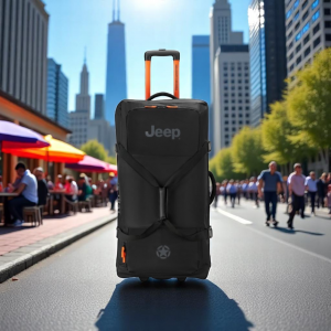 Alternative view of Jeep Μεγάλο Σακ Βουαγιάζ Trolley 82cm Black για Ταξίδι