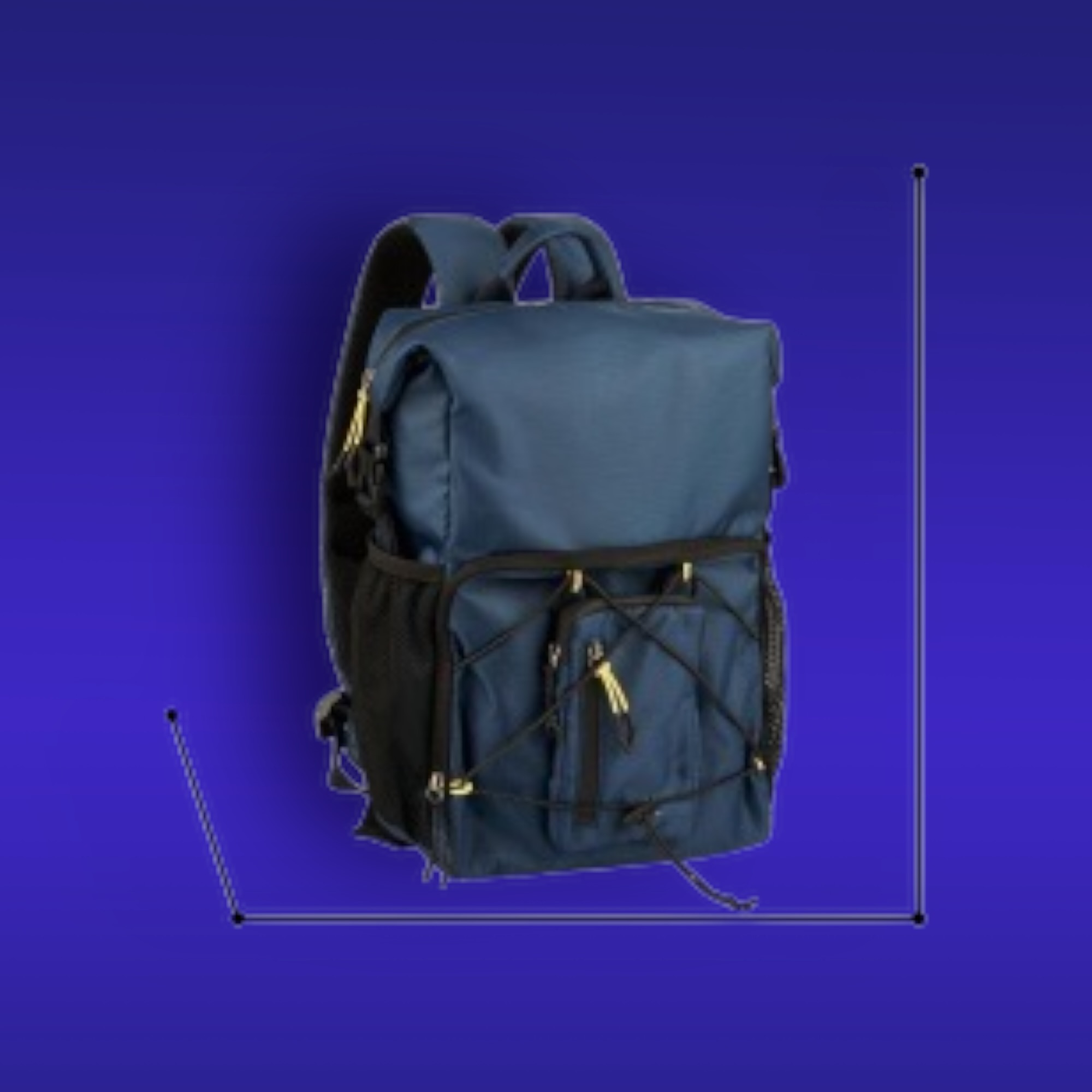 Camel Active Shores 412-201-50 Σακίδιο Πλάτης Rolltop Μπλε