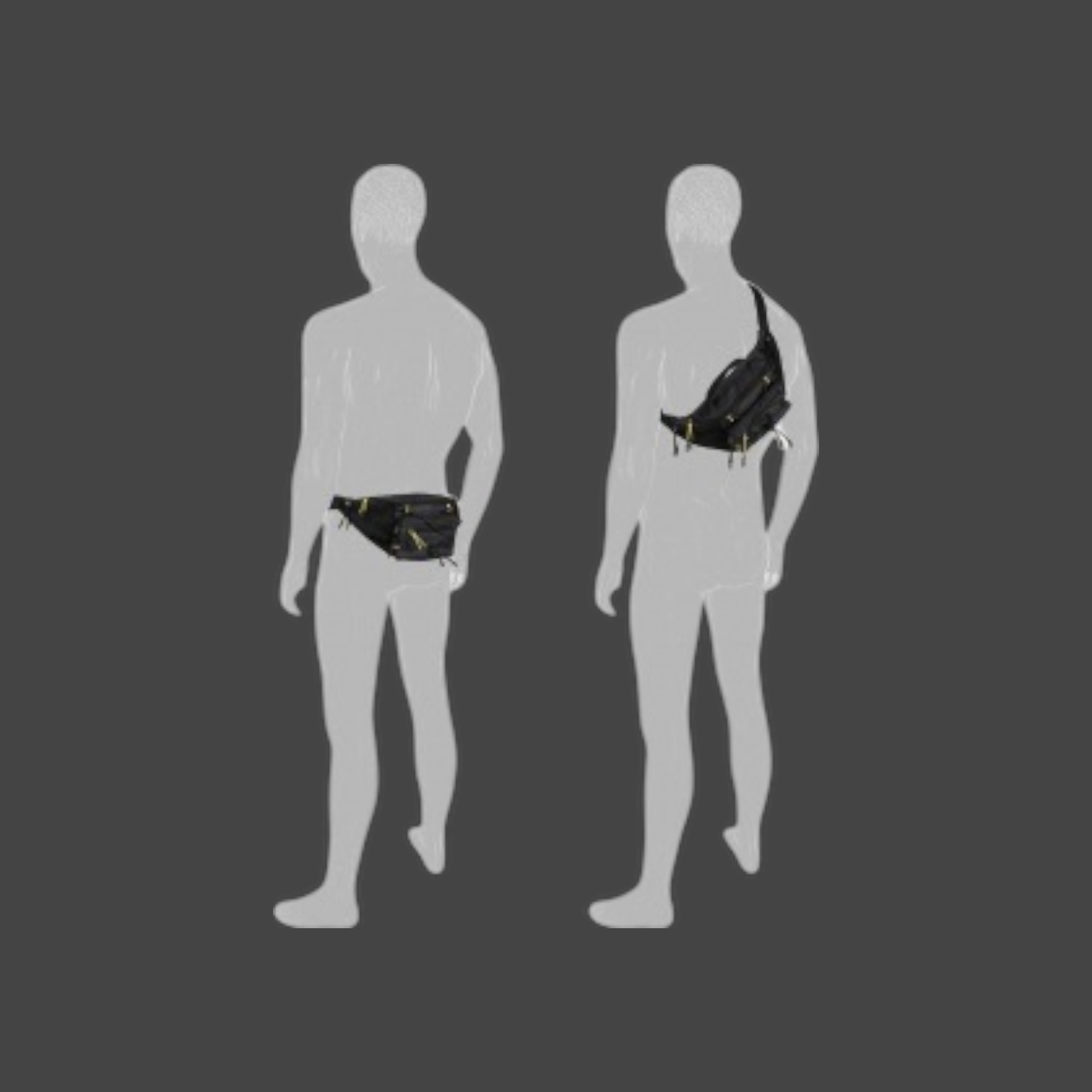 Camel Active Shores 412-301-60 Τσάντα Μέσης Μαύρη 7.5L