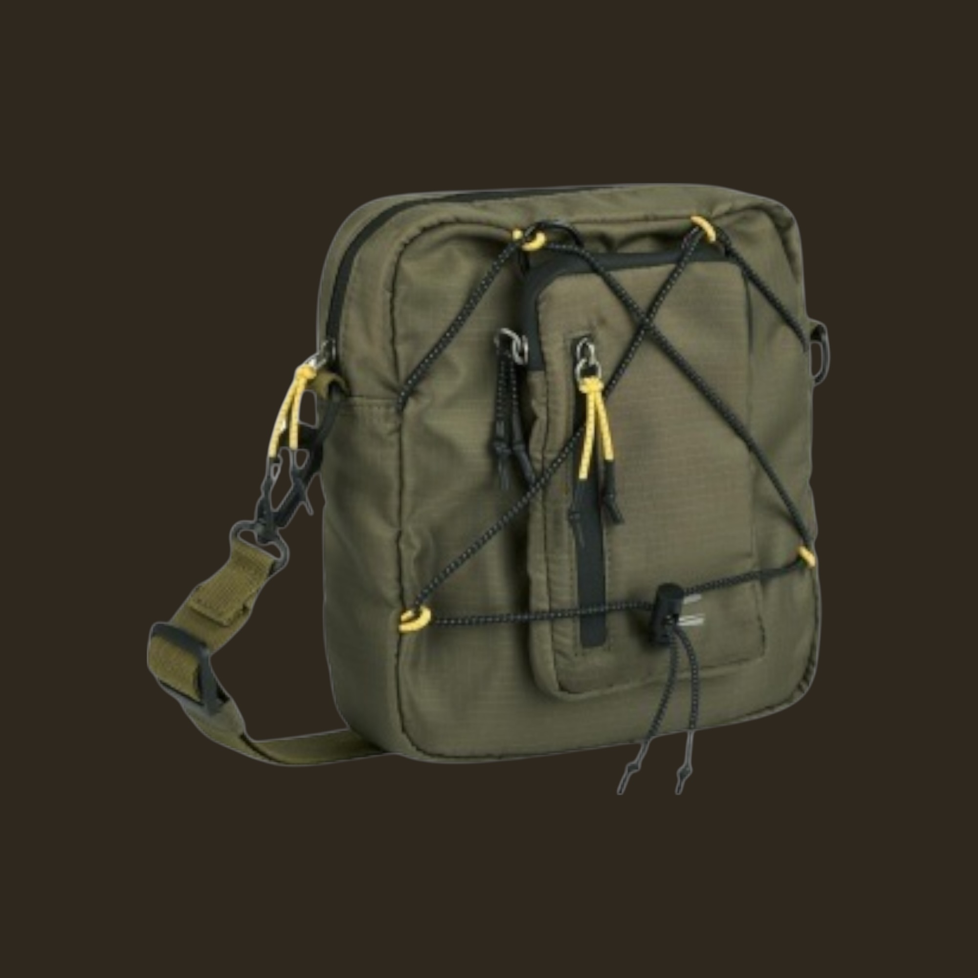 Camel Active Shores 412-601-35 Τσάντα Ώμου Χιαστί Χακί 4.5L