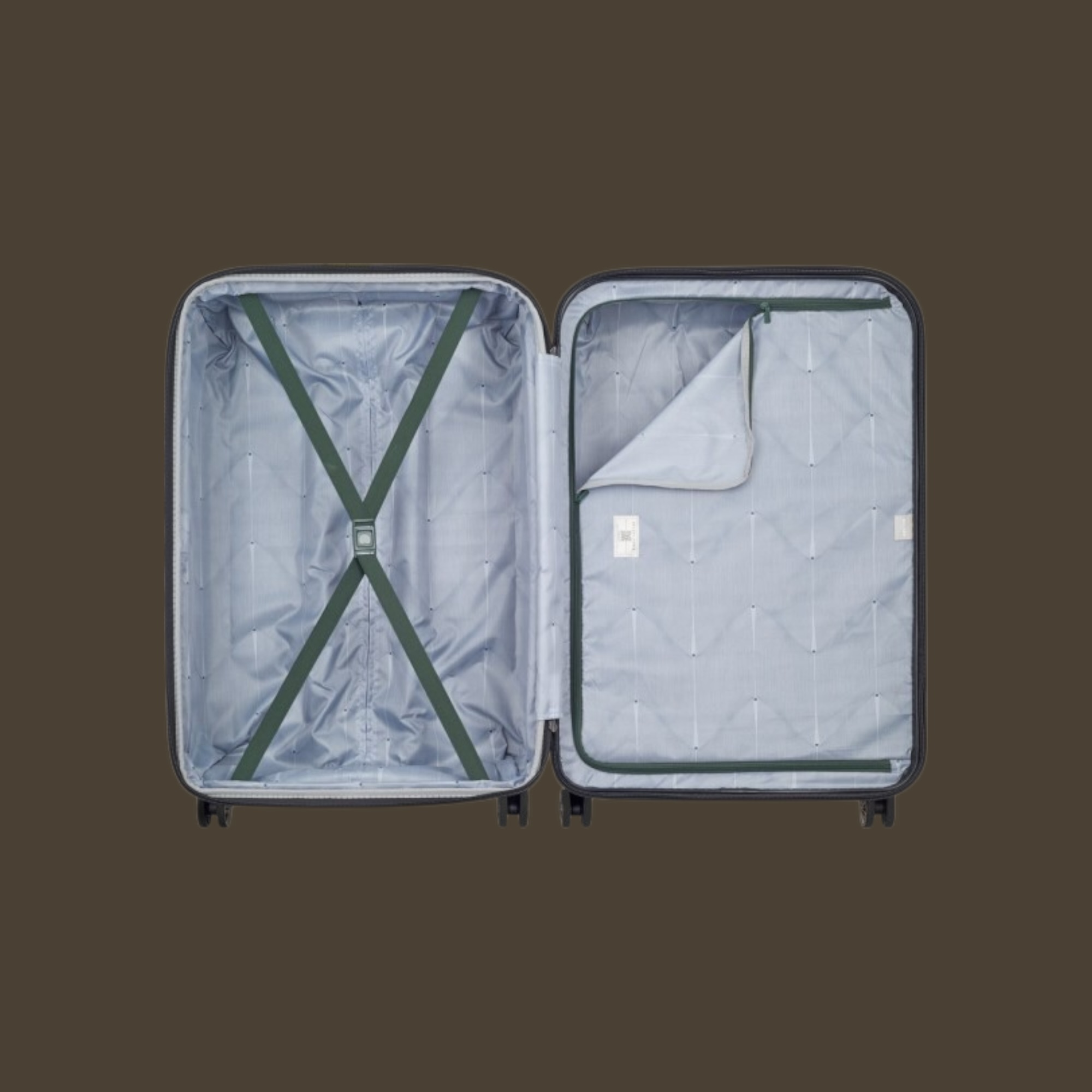 Delsey Meteor Olive Μεγάλη Βαλίτσα Expandable 78cm