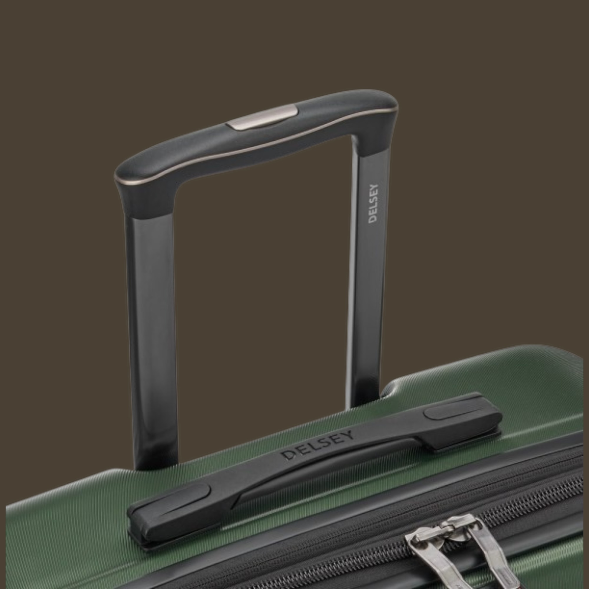 Delsey Meteor Olive Μεγάλη Βαλίτσα Expandable 78cm