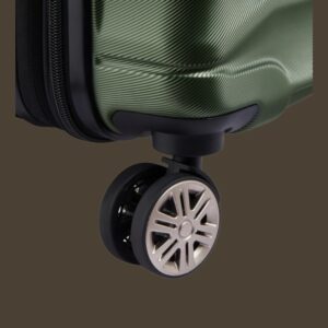 Delsey Meteor Olive Βαλίτσα Slim Καμπίνας Expandable 55cm