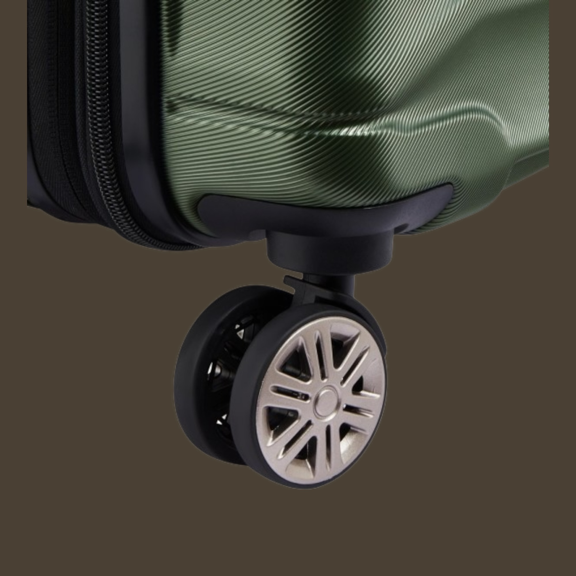 Delsey Meteor Olive Βαλίτσα Slim Καμπίνας Expandable 55cm