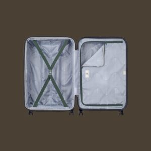 Delsey Meteor Olive Μεσαία Βαλίτσα Expandable 68cm