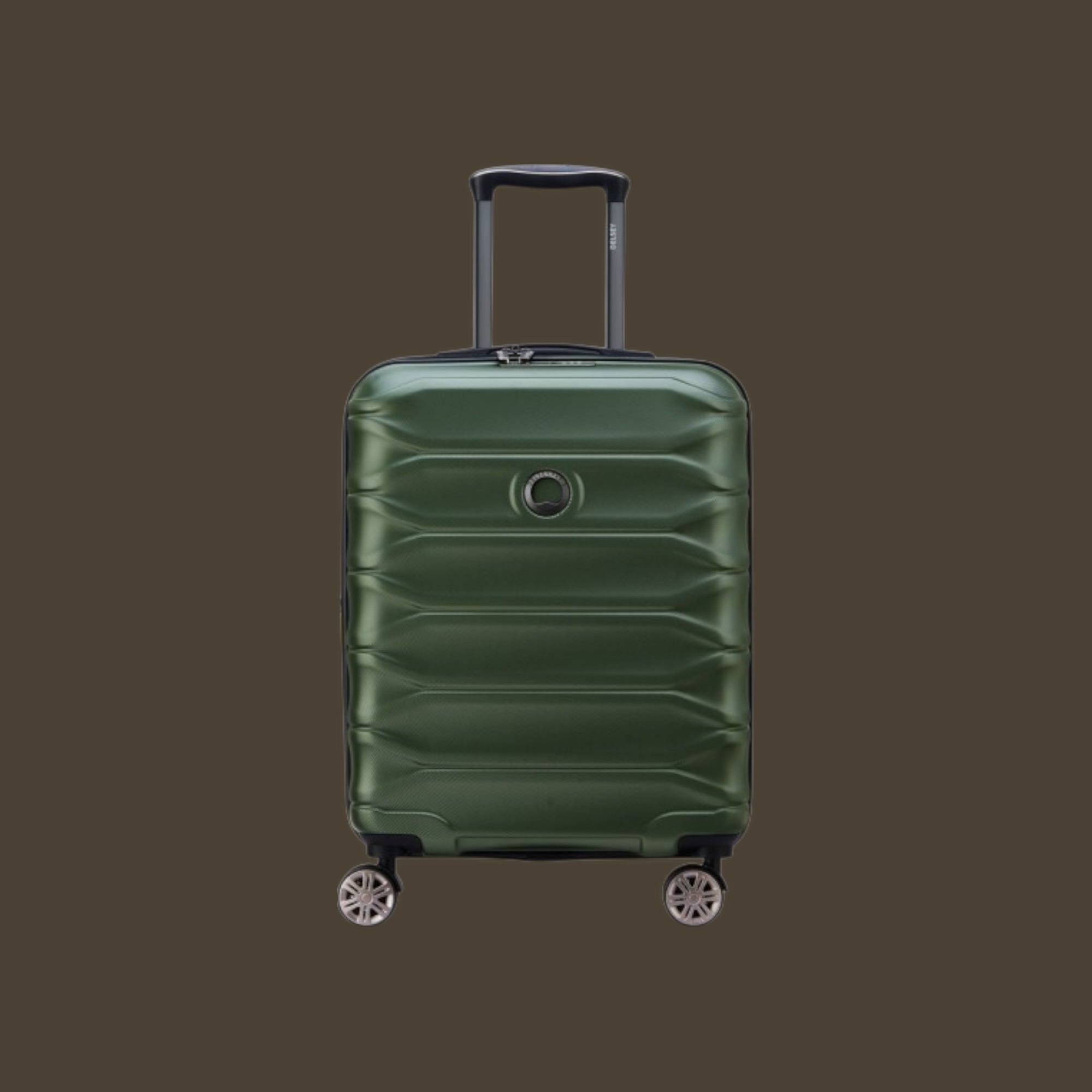 Delsey Meteor Olive Βαλίτσα Slim Καμπίνας Expandable 55cm