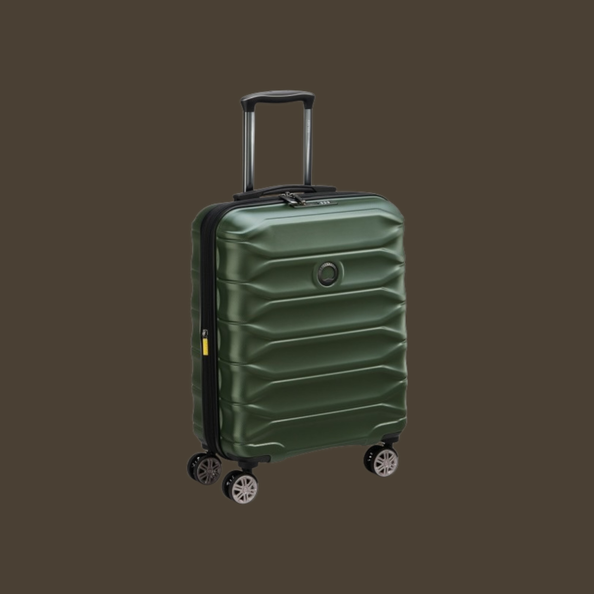 Delsey Meteor Olive Βαλίτσα Slim Καμπίνας Expandable 55cm