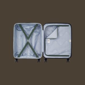 Delsey Meteor Olive Βαλίτσα Slim Καμπίνας Expandable 55cm