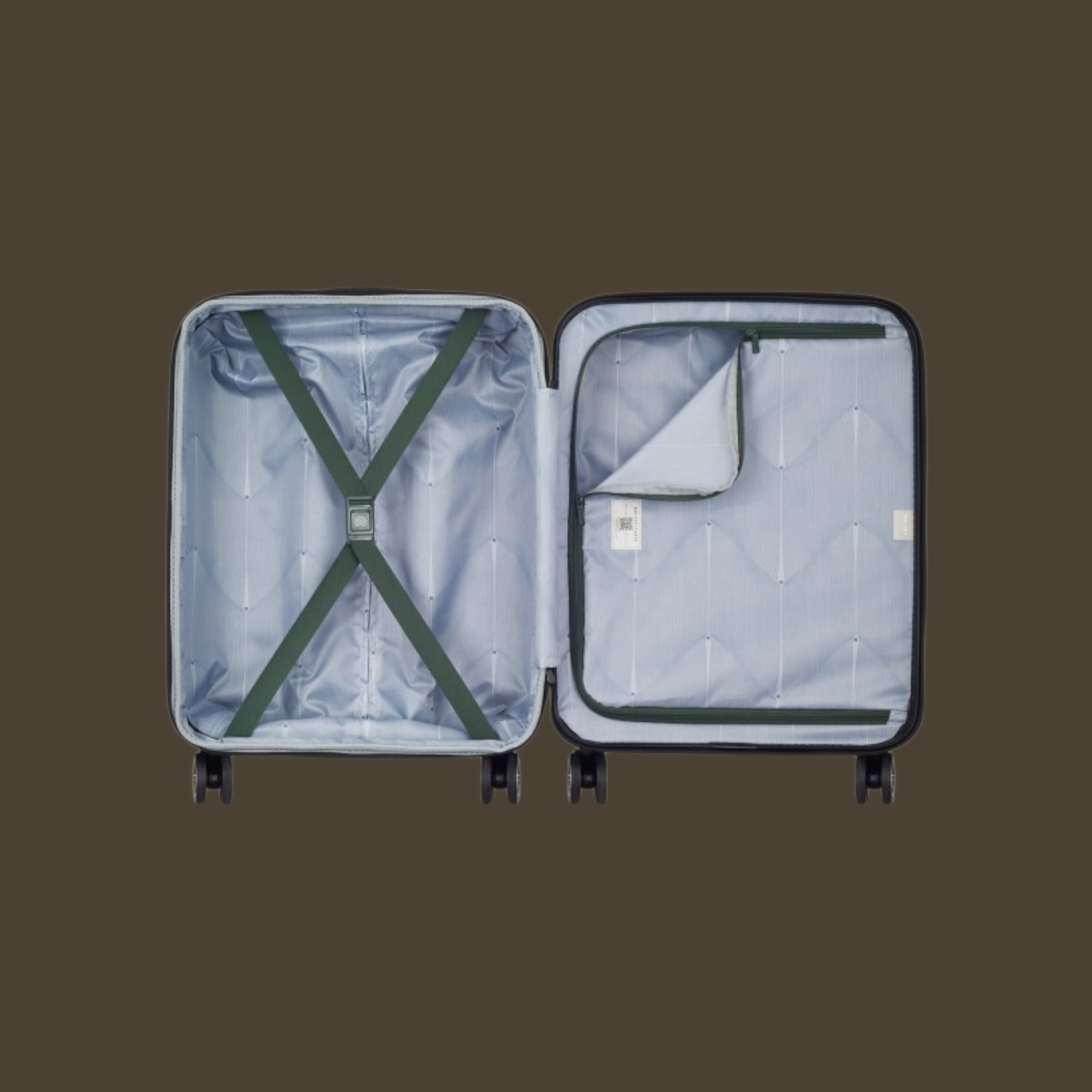 Delsey Meteor Olive Βαλίτσα Slim Καμπίνας Expandable 55cm