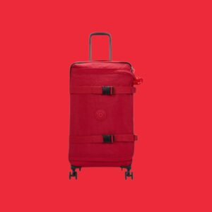 Kipling Spontaneous M Μεσαία Βαλίτσα 66cm Ruby Red