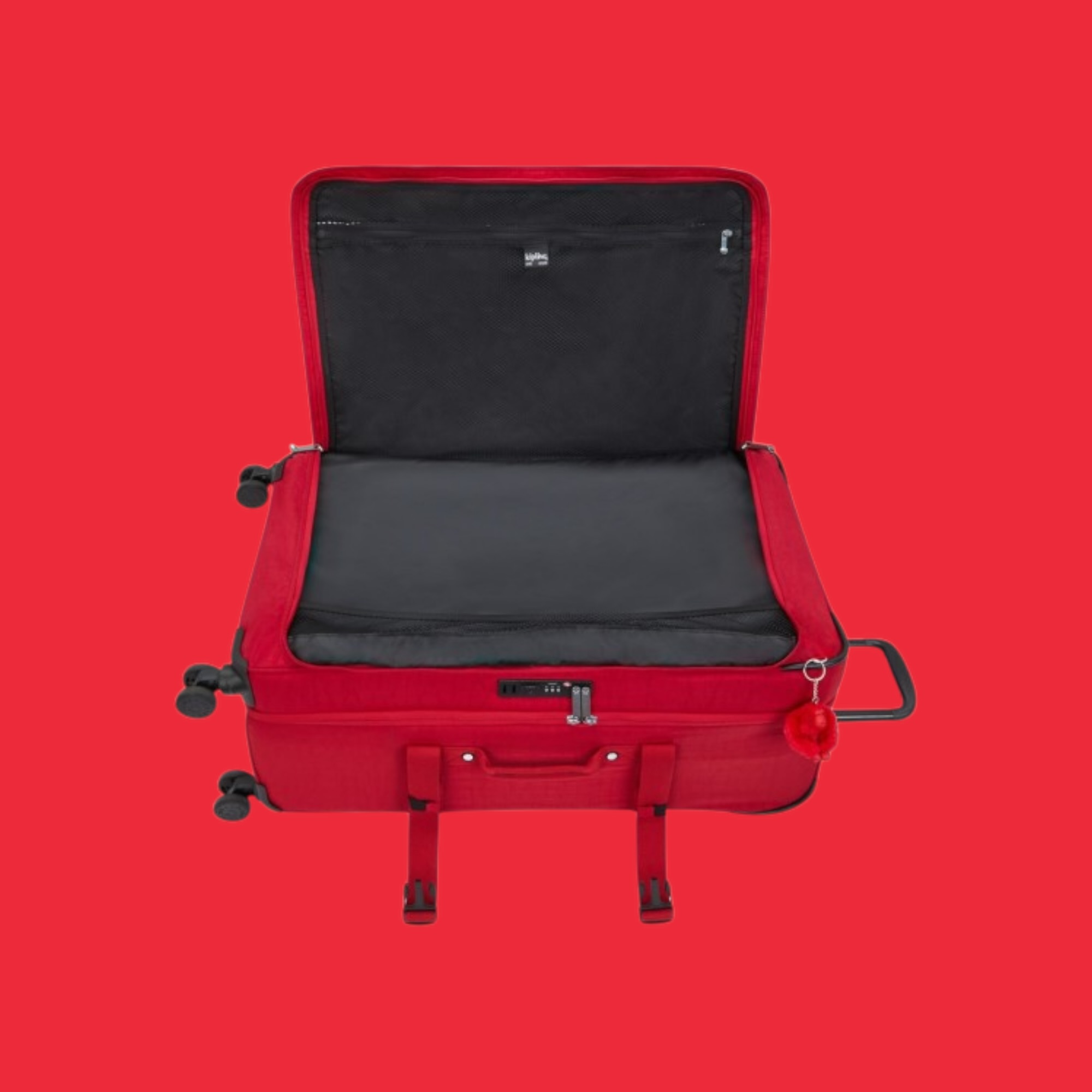 Kipling Spontaneous L Μεγάλη Βαλίτσα 78cm Ruby Red