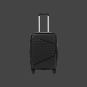 AMBER AM1018 Μαύρο Βαλίτσα Καμπίνας με Προέκταση 55cm