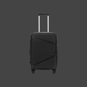 AMBER AM1018 Μαύρο Σετ 3 Βαλίτσες με Προέκταση (3τμχ)