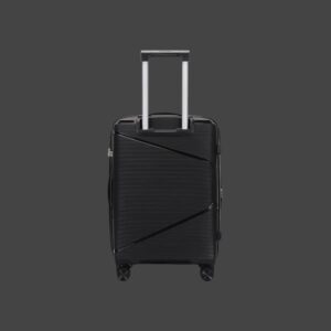 AMBER AM1018 Μαύρο Μεσαία Βαλίτσα με Προέκταση 65cm