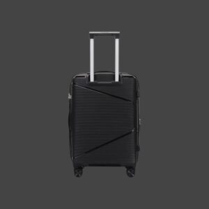 AMBER AM1018 Μαύρο Μεγάλη Βαλίτσα με Προέκταση 75cm