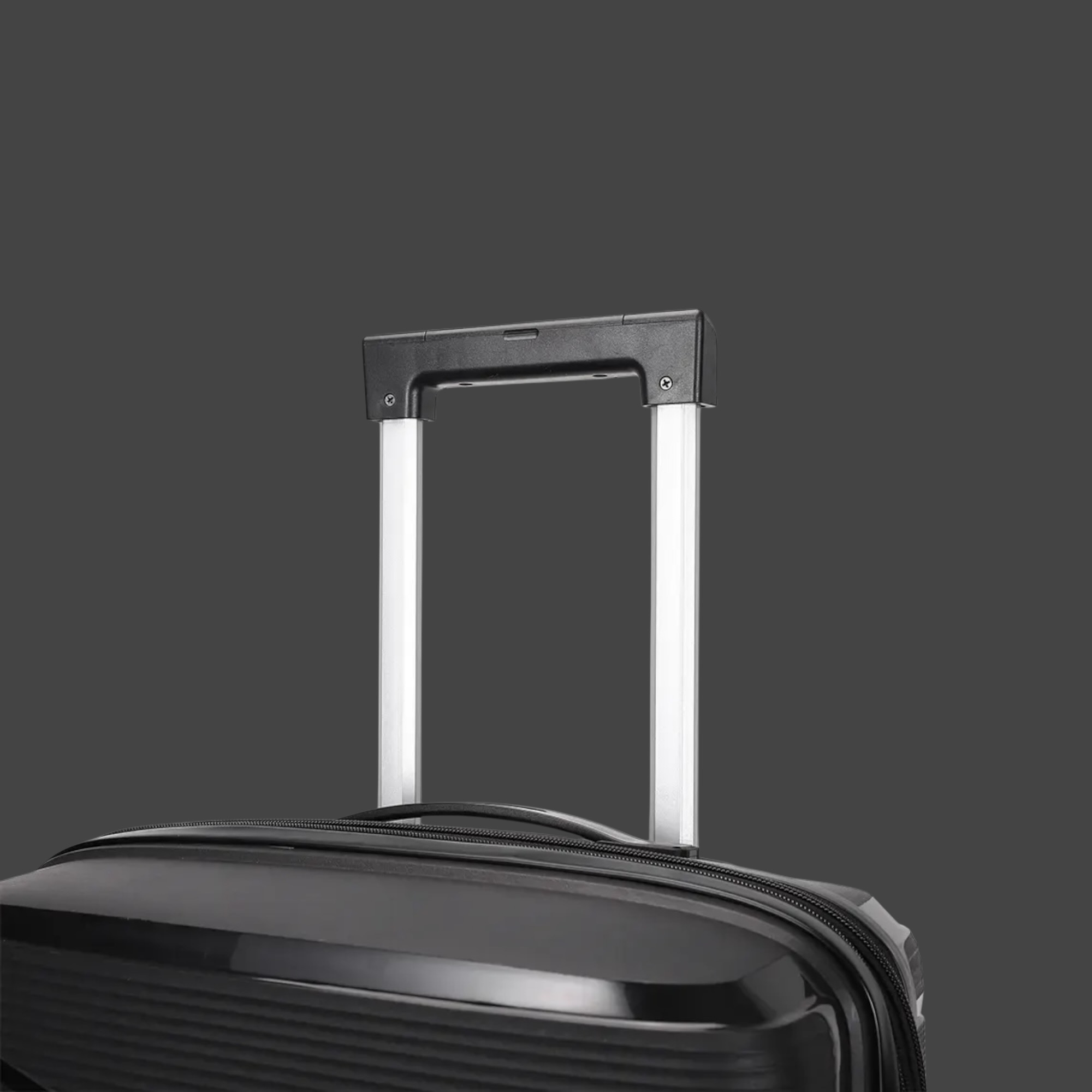 AMBER AM1018 Μαύρο Μεσαία Βαλίτσα με Προέκταση 65cm