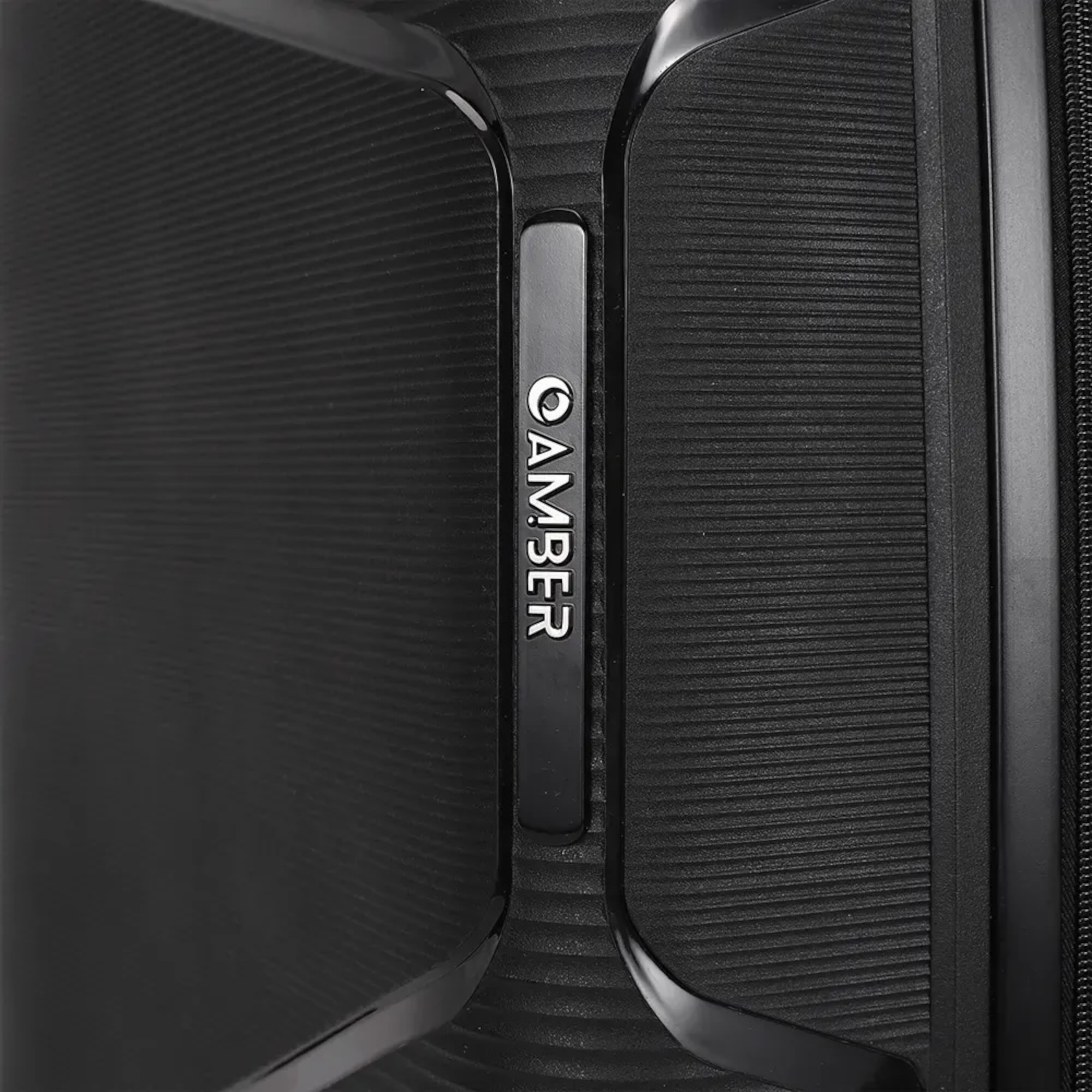 AMBER AM1018 Μαύρο Μεσαία Βαλίτσα με Προέκταση 65cm