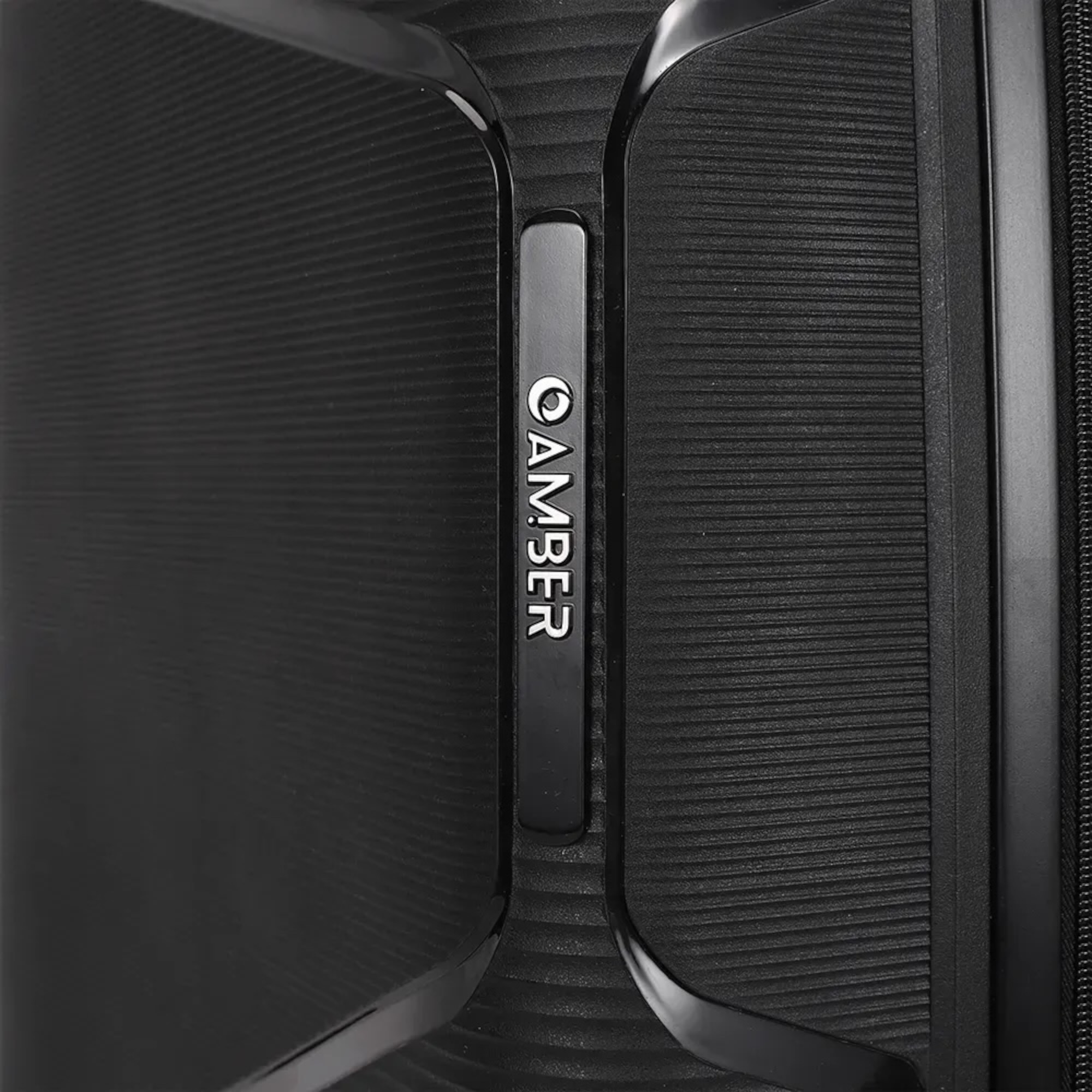 AMBER AM1018 Μαύρο Σετ 3 Βαλίτσες με Προέκταση (3τμχ)