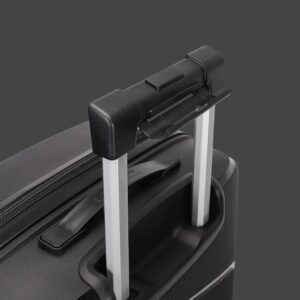 AMBER AM1018 Μαύρο Μεσαία Βαλίτσα με Προέκταση 65cm