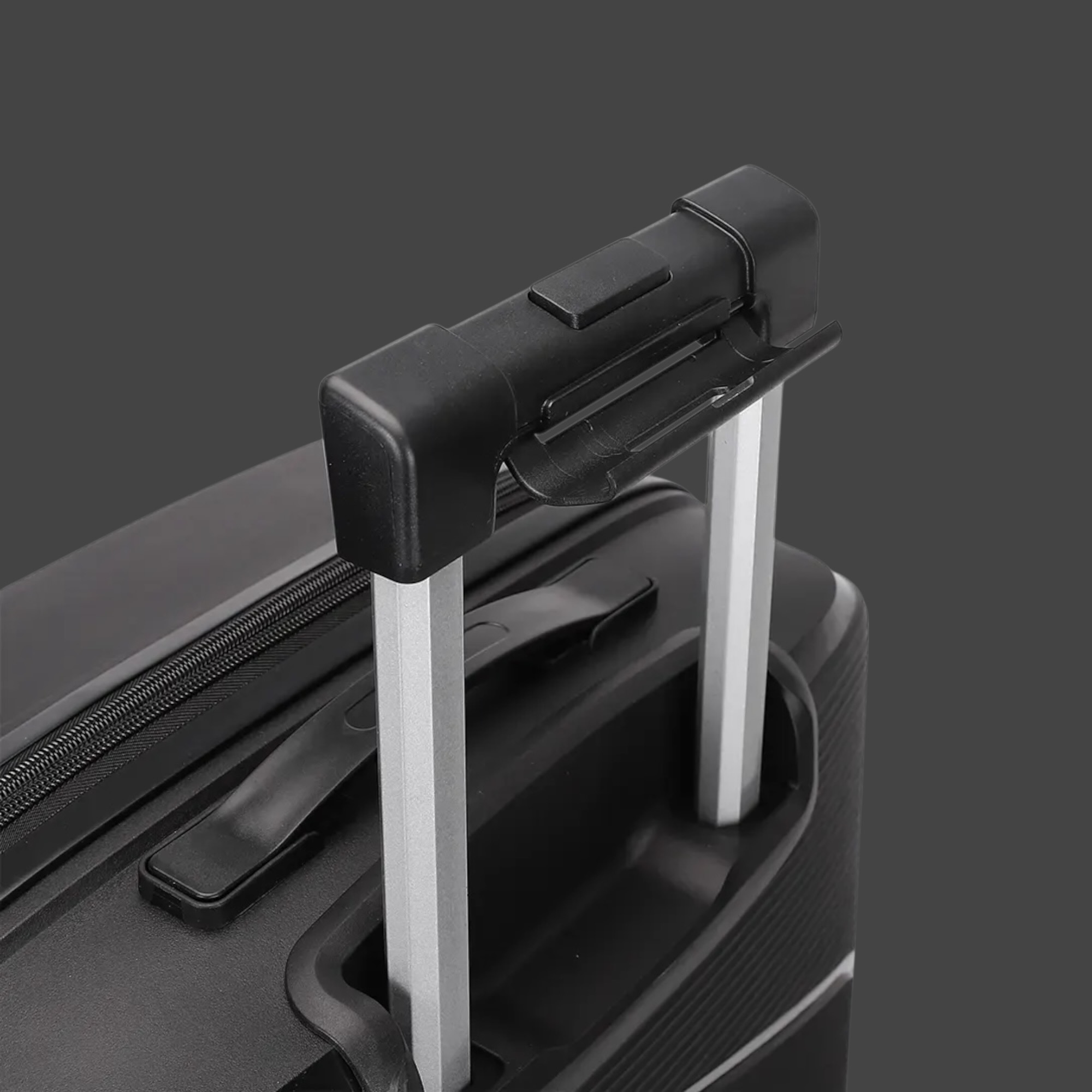 AMBER AM1018 Μαύρο Μεσαία Βαλίτσα με Προέκταση 65cm