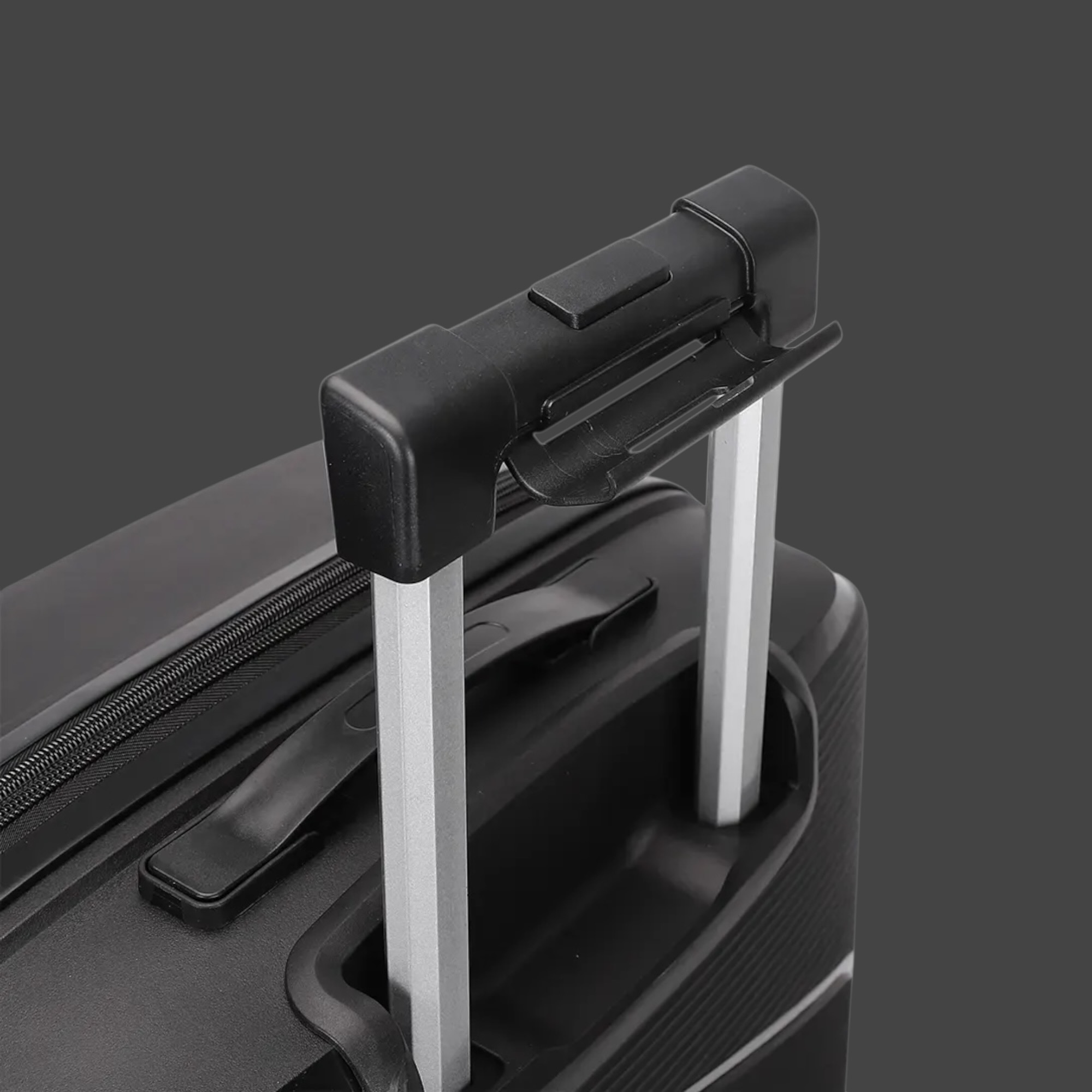 AMBER AM1018 Μαύρο Σετ 3 Βαλίτσες με Προέκταση (3τμχ)