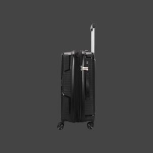 AMBER AM1018 Μαύρο Μεγάλη Βαλίτσα με Προέκταση 75cm