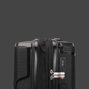 AMBER AM1018 Μαύρο Μεσαία Βαλίτσα με Προέκταση 65cm