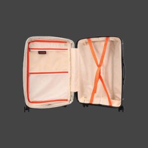 AMBER AM1018 Μαύρο Βαλίτσα Καμπίνας με Προέκταση 55cm