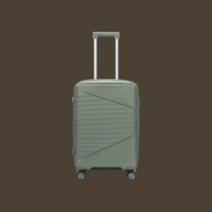 AMBER AM1018 Λαδί Σετ 3 Βαλίτσες με Προέκταση (3τμχ)